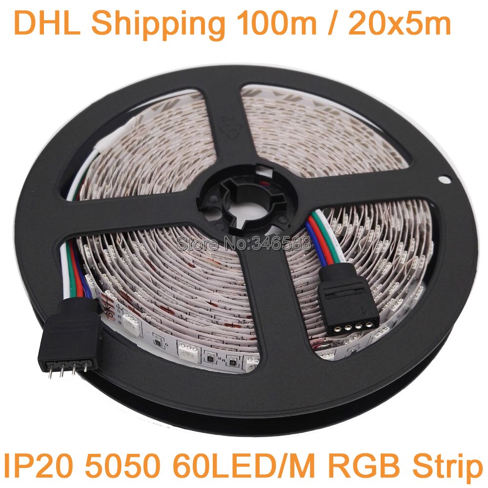   100M 20x5M 12V 5050 RGB LED Ʈ  60LED/M D..